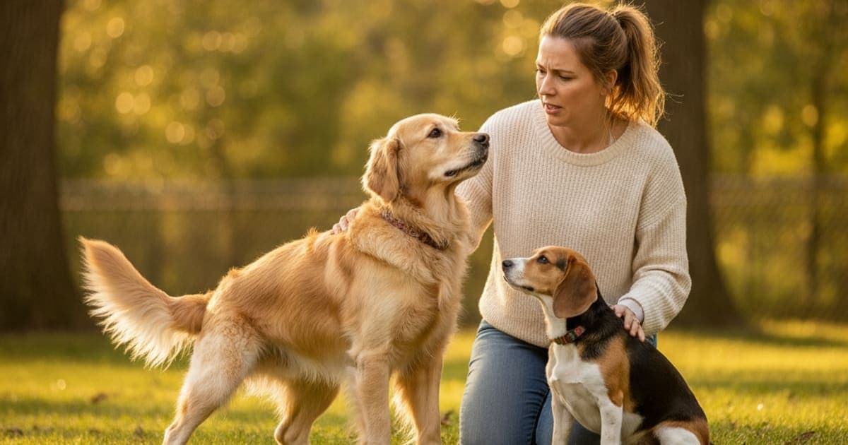 A dog being cared for at home, illustrating dog difficulty posturing to poop: when to see a vet