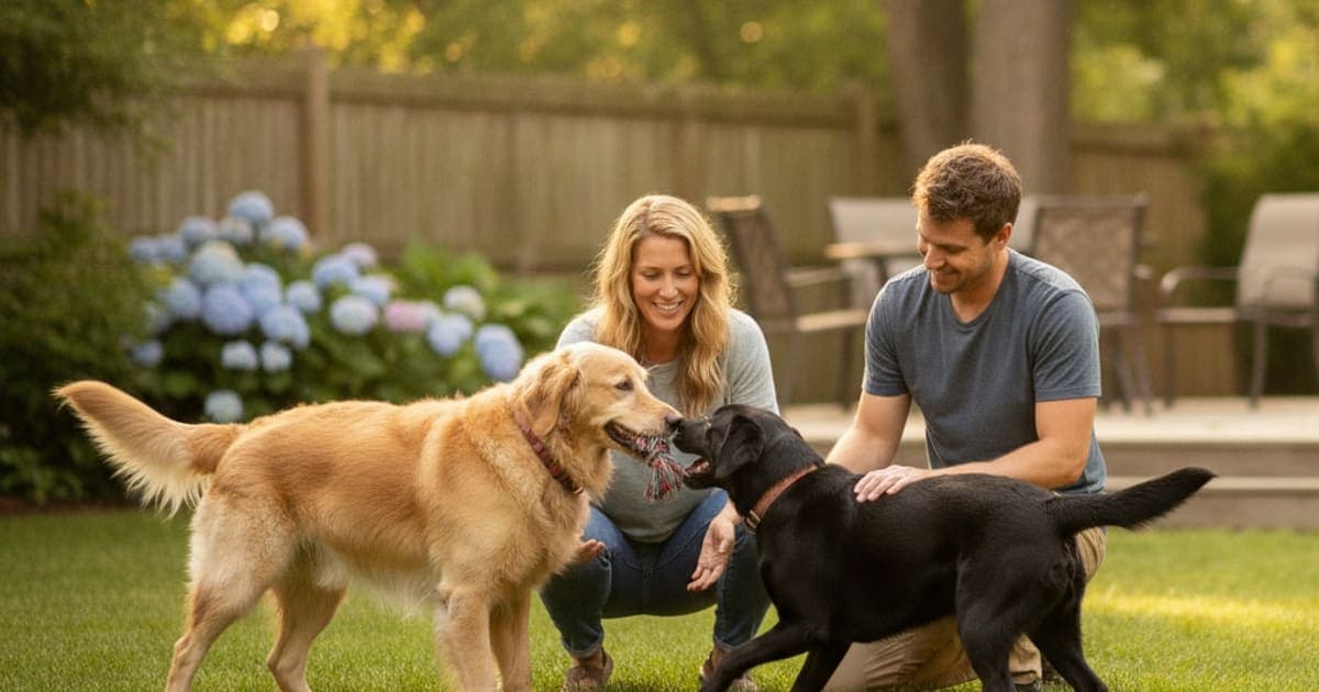 A dog being cared for at home, illustrating dog dragging back paws: what it usually means