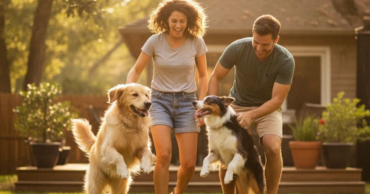 A dog being cared for at home, illustrating dog energy supplements