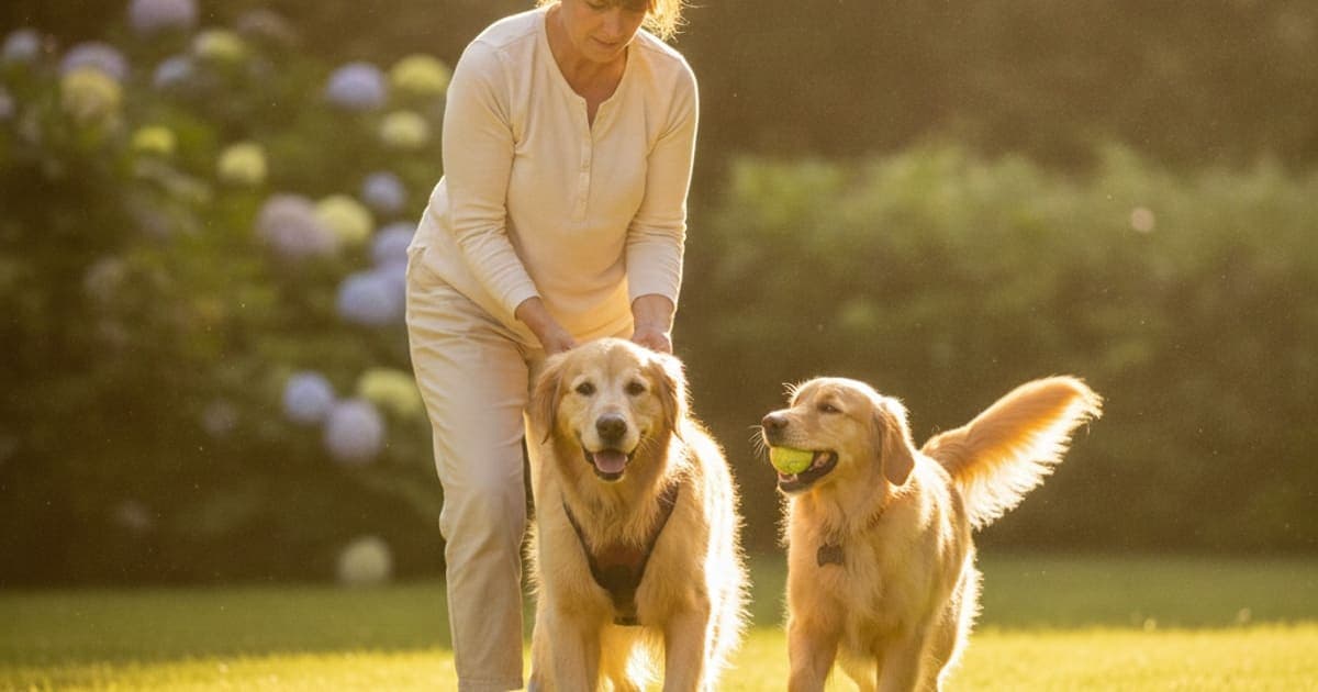 A dog being cared for at home, illustrating dog hip weakness recovery time: realistic expectations