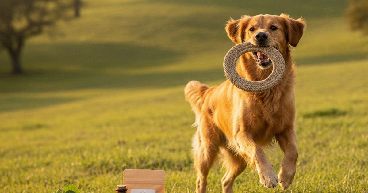 A dog being cared for at home, illustrating dog iron supplements: what they do and who needs them