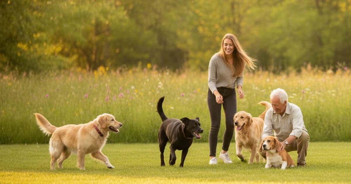 A dog being cared for at home, illustrating dog joint health by age: what changes at every stage