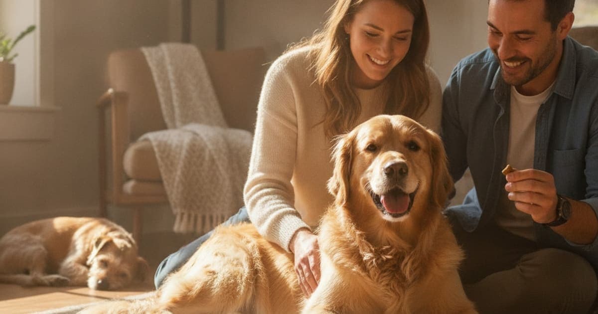 A dog being cared for at home, illustrating dog licking a joint: home remedies that actually help