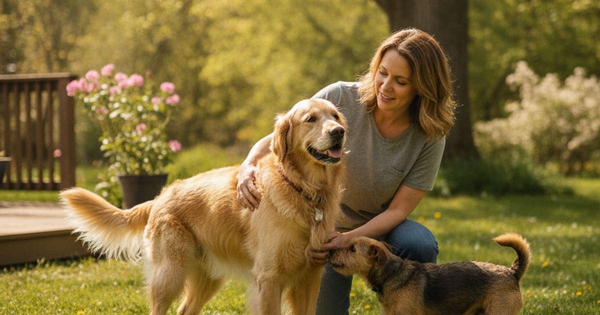 A dog being cared for at home, illustrating dog limping on a back leg: what it usually means