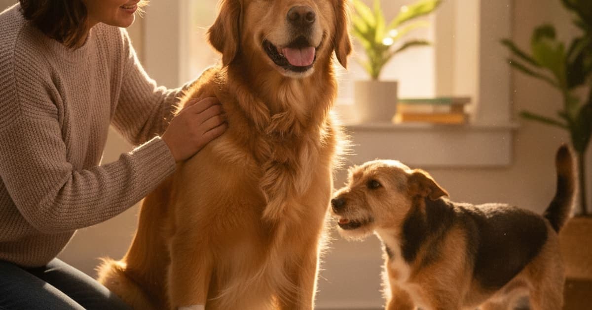 A dog being cared for at home, illustrating dog limping on a front leg: home remedies that help