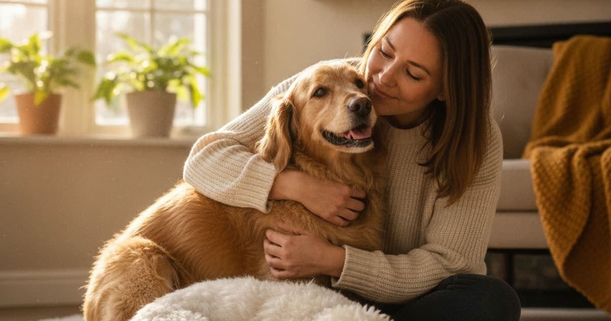A dog being cared for at home, illustrating dog loss of appetite with pain: home remedies that help
