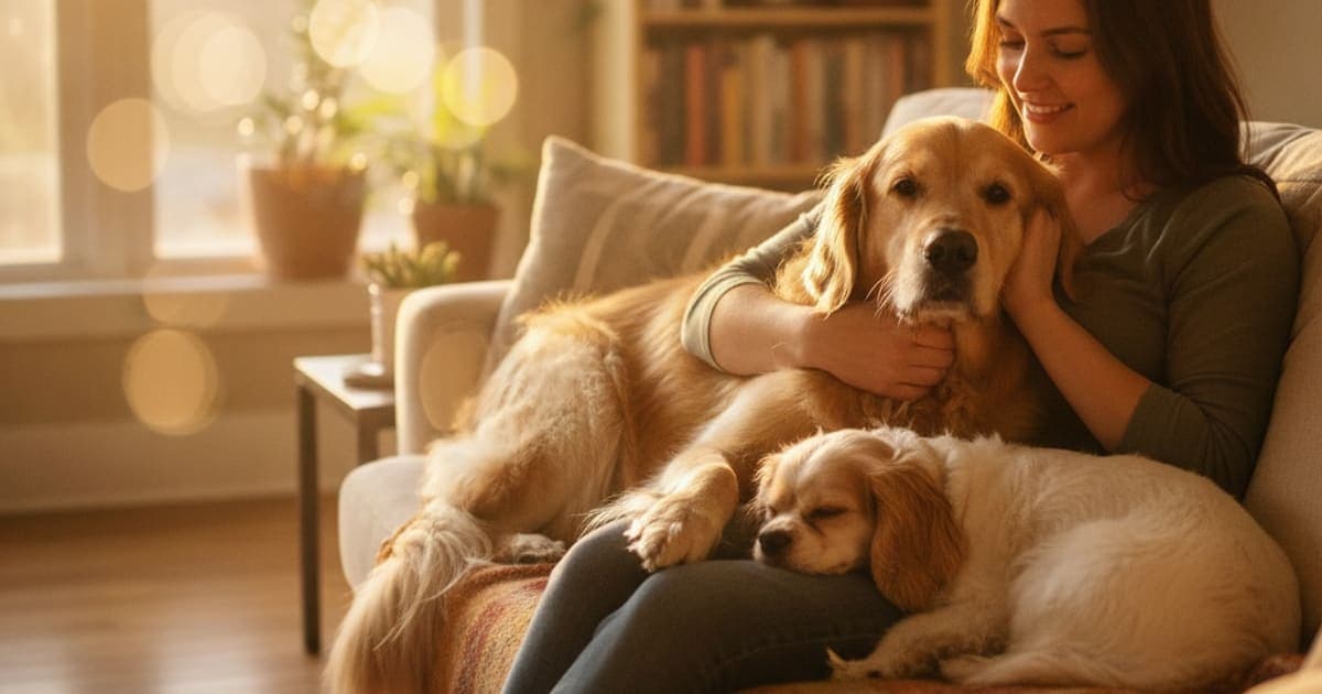 A dog being cared for at home, illustrating dog loss of balance: home remedies that actually help