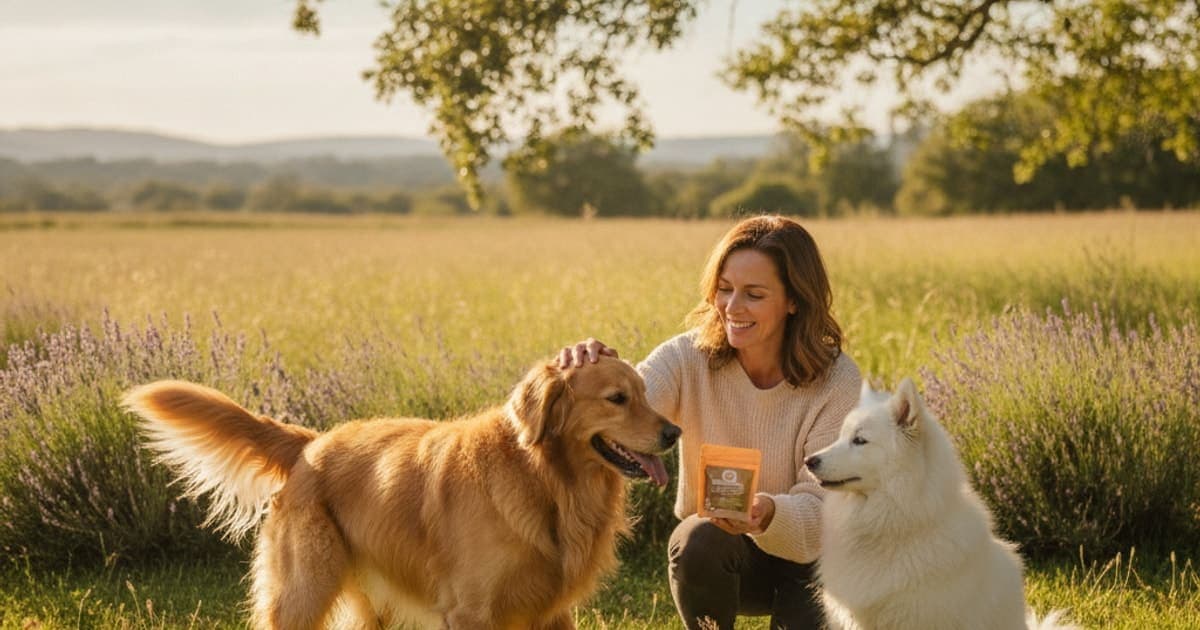A dog being cared for at home, illustrating dog magnesium supplements: what they support in dogs