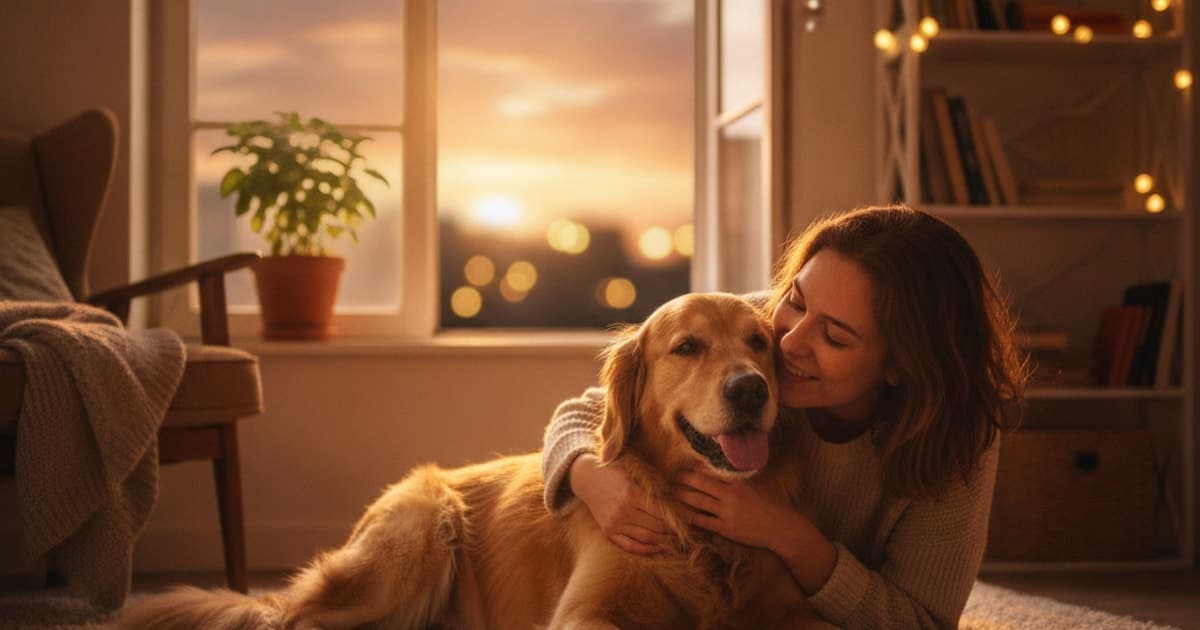A dog being cared for at home, illustrating dog panting at night: home remedies that actually help