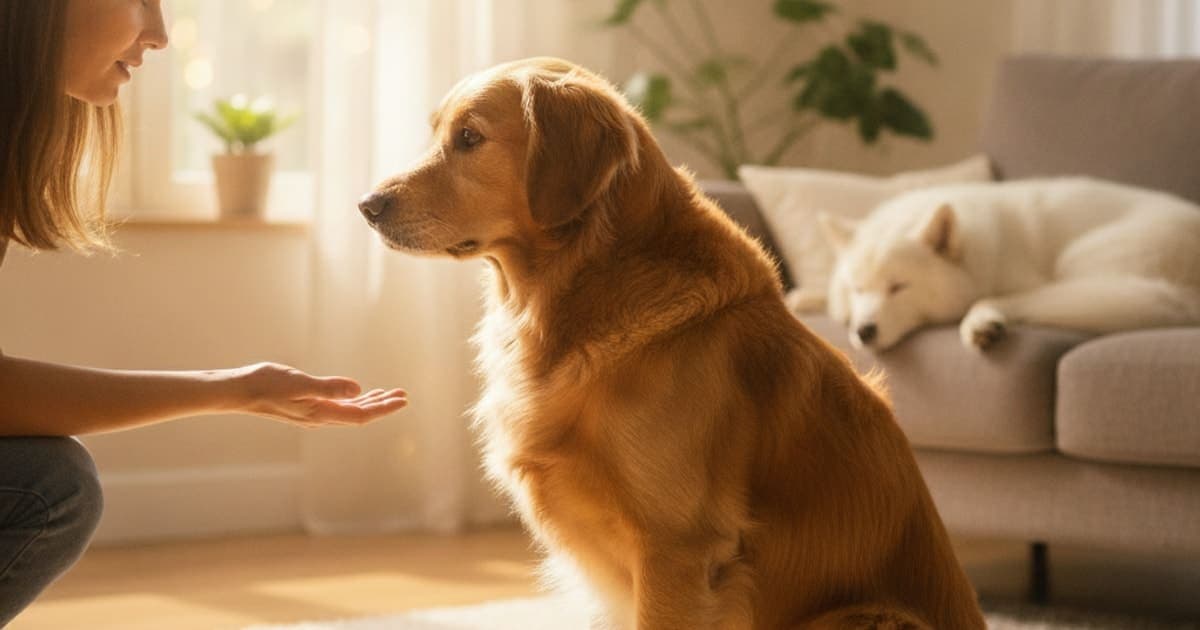 A dog being cared for at home, illustrating dog reluctant to be touched: what it usually means