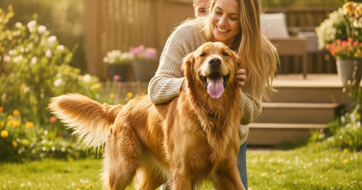 A dog being cared for at home, illustrating dog skin health supplements: what supports skin & coat
