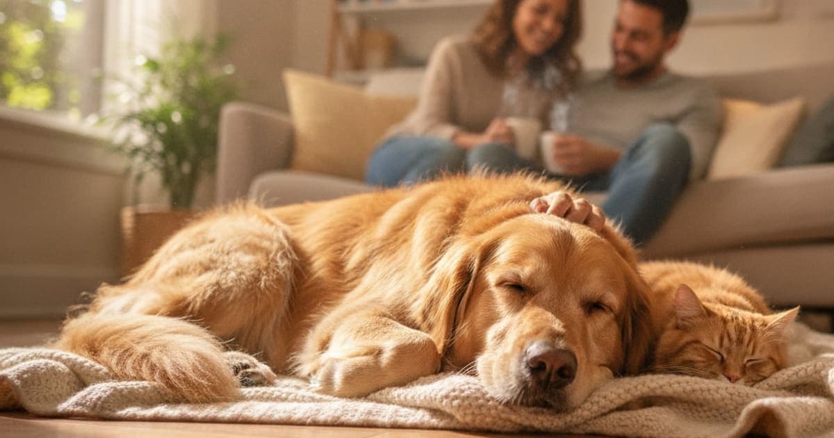 A dog being cared for at home, illustrating dog sleeping more than usual: home remedies that help