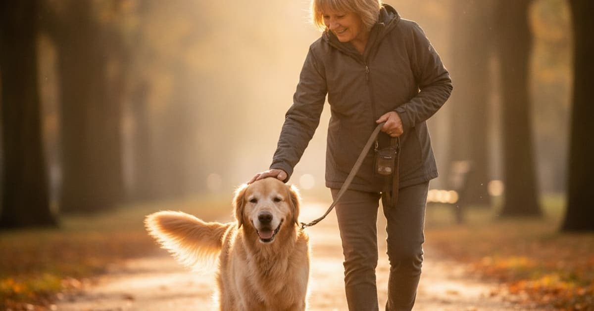 A dog being cared for at home, illustrating dog slowing down on walks: when to see a vet