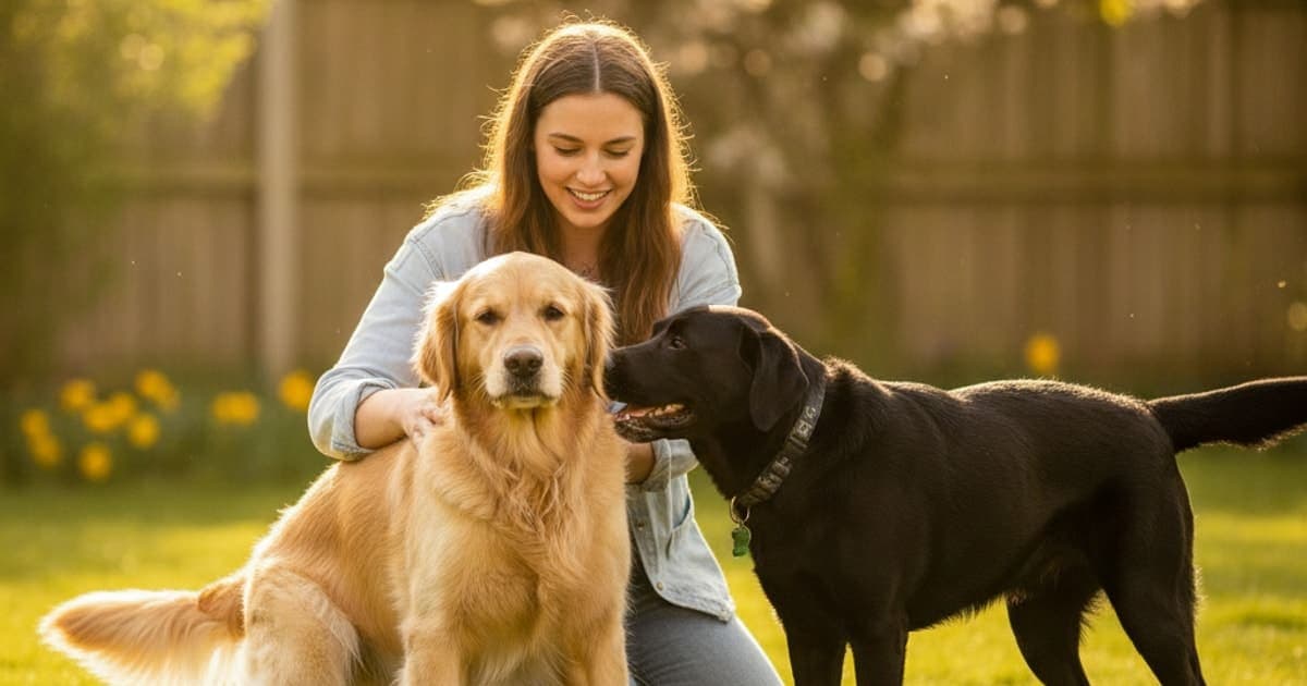 A dog being cared for at home, illustrating dog struggling to squat: when to see a vet