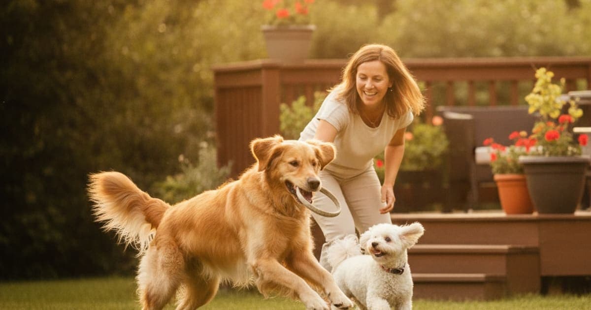 A dog being cared for at home, illustrating dinovite dog supplements: what they support and don't