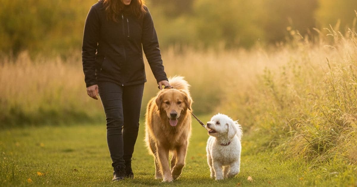 A dog being cared for at home, illustrating dog uneven gait: what it usually means