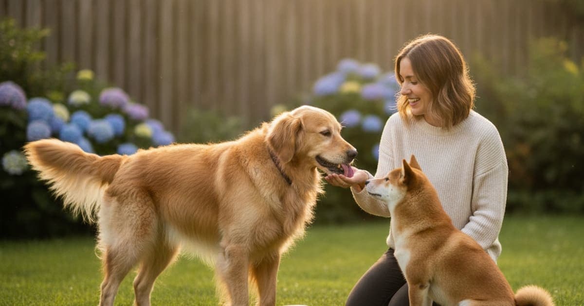 A dog being cared for at home, illustrating dog urinary health supplements