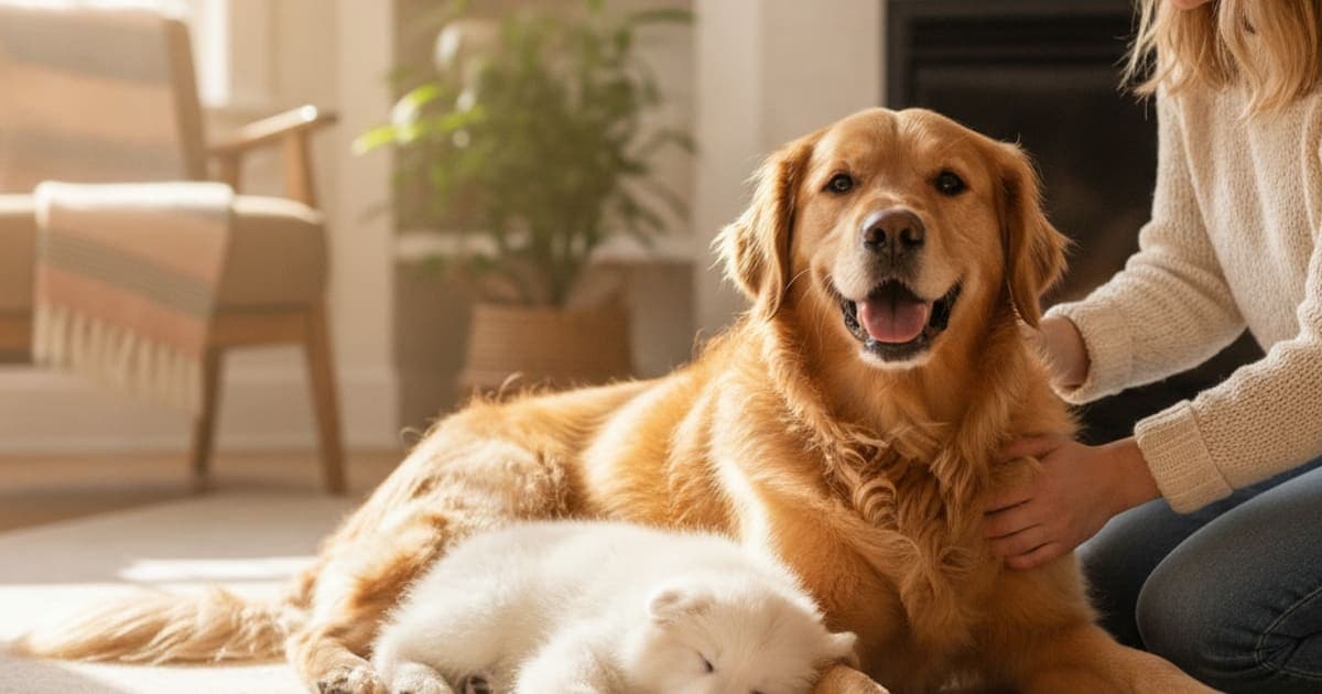 A dog being cared for at home, illustrating dog wobbly back end: home remedies that actually help