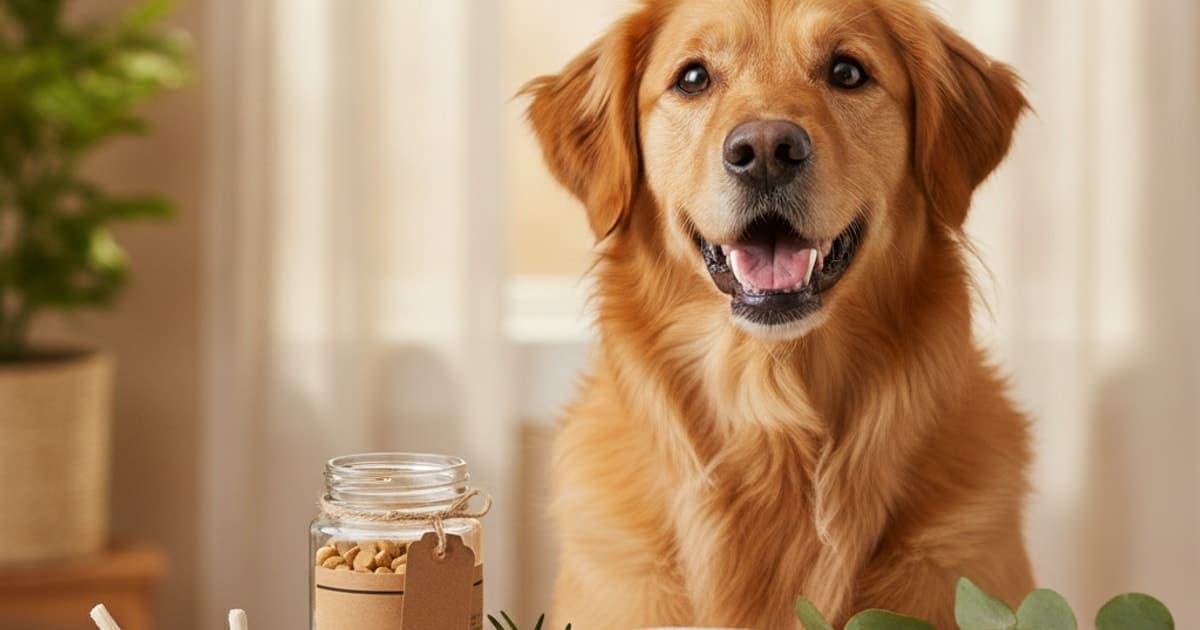 A dog being cared for at home, illustrating garlic supplements for dogs: what the evidence says