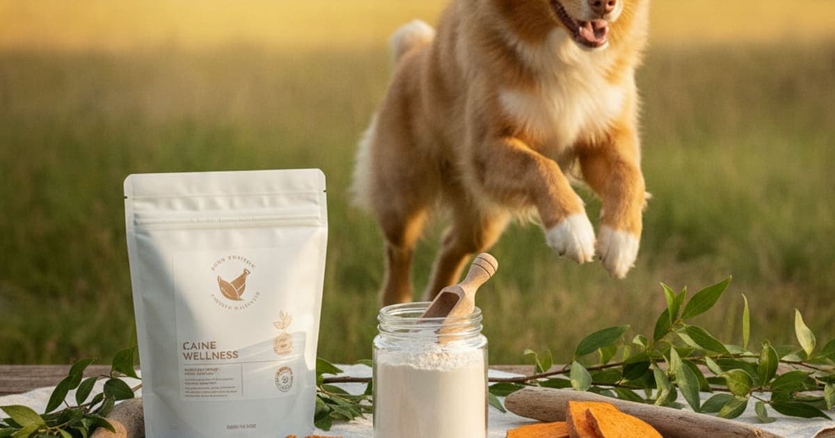 A dog being cared for at home, illustrating high protein dog supplements: what they do, when to use