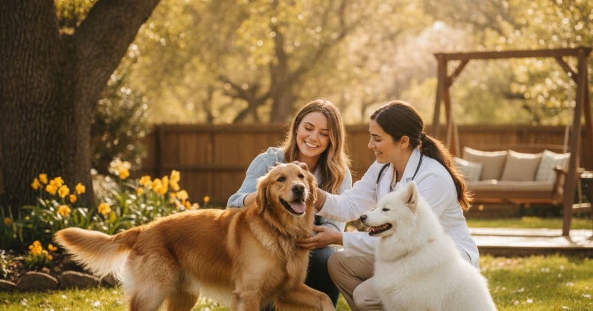 A dog being cared for at home, illustrating how is arthritis diagnosed in dogs? (exam, x-rays, tests)