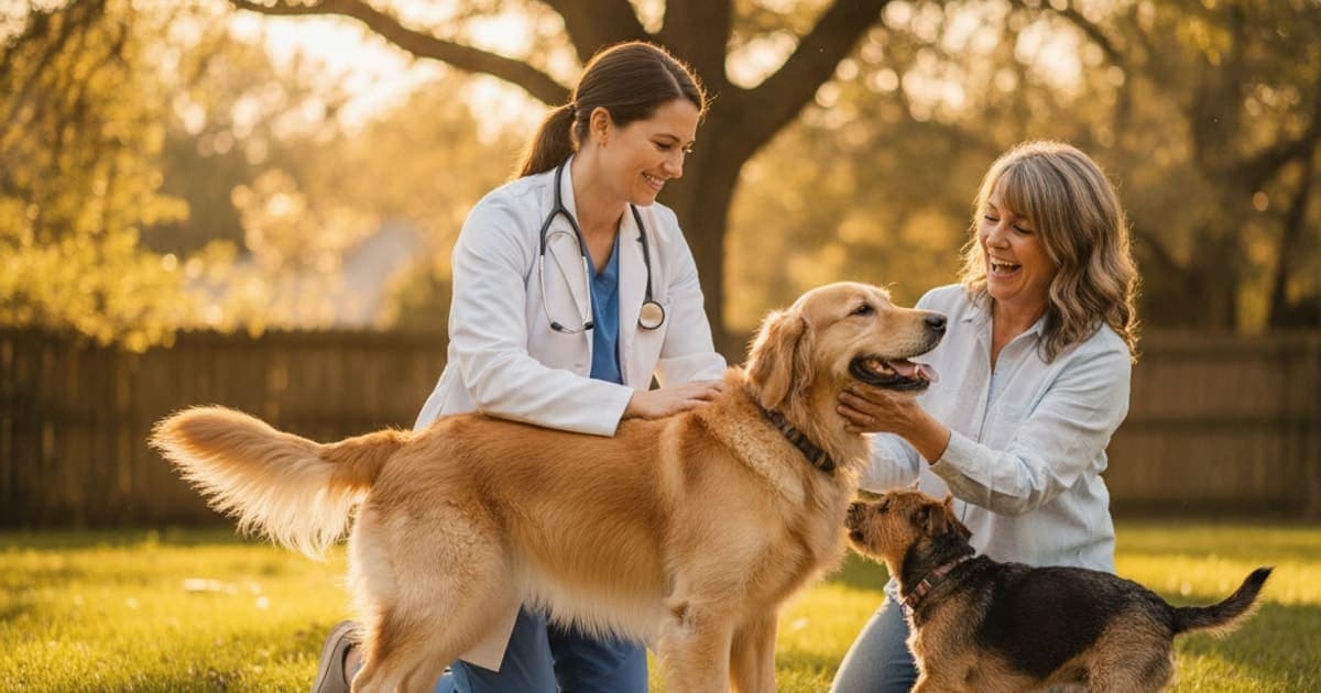 A dog being cared for at home, illustrating how is spondylosis diagnosed in dogs? (x-rays explained)