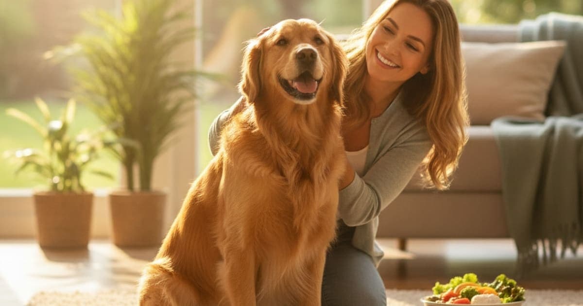 A dog being cared for at home, illustrating how long does food sensitivity take to heal in dogs