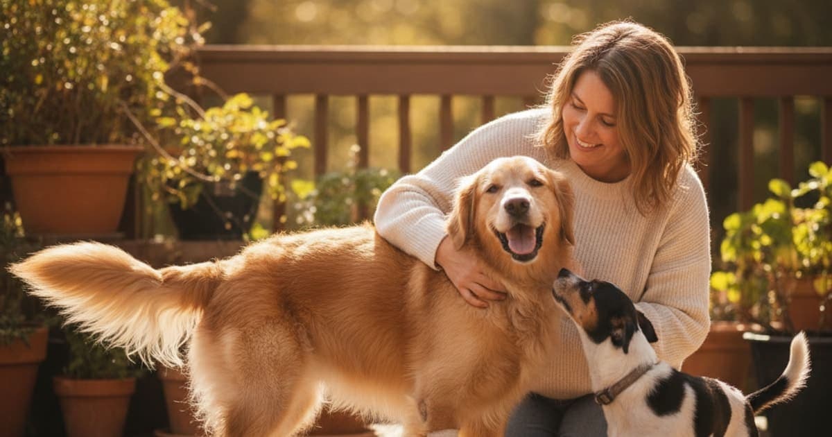 A dog being cared for at home, illustrating how much does it cost to treat ocd in dogs? (explained)