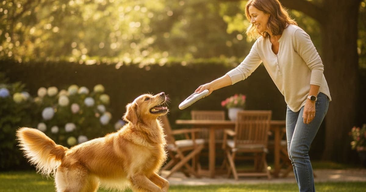 A dog being cared for at home, illustrating extend dog's life? (evidence-based lifespan factors)
