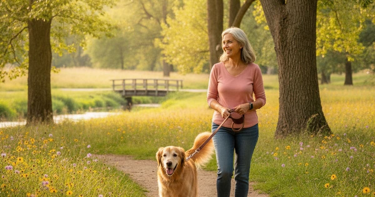A dog being cared for at home, illustrating keep an old dog active (senior mobility plan)