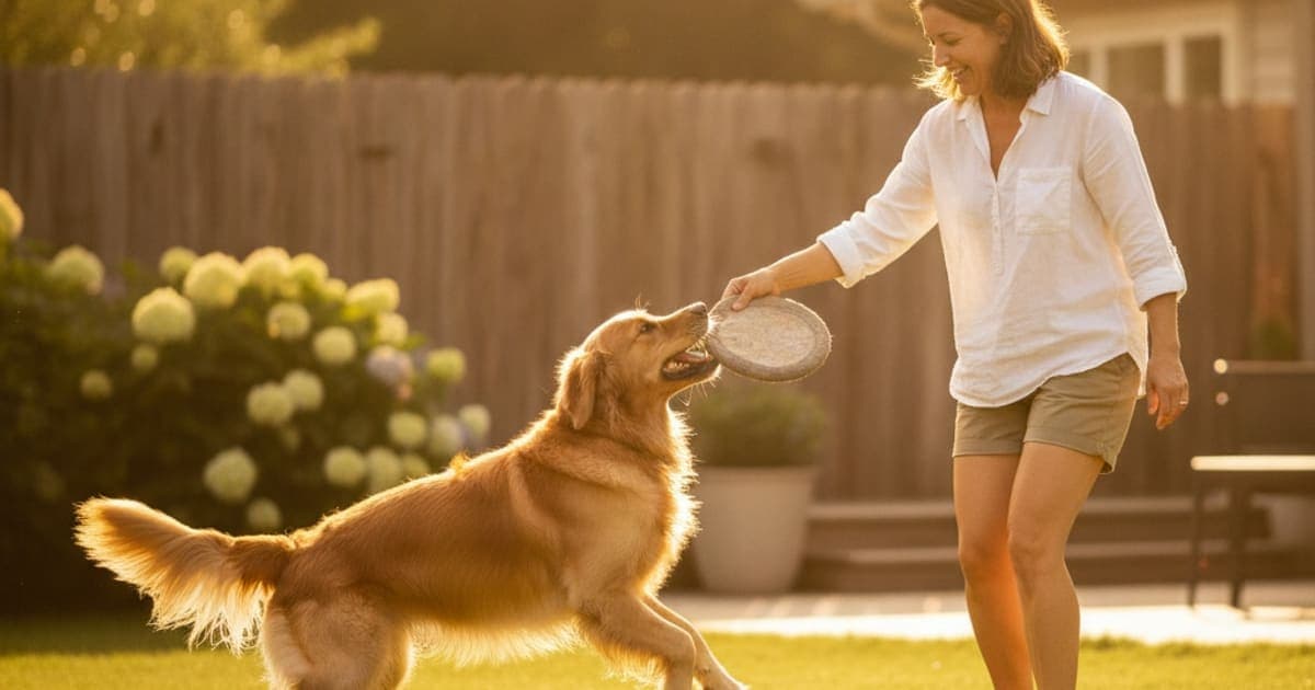 A dog being cared for at home, illustrating hyaluronic acid supplements for dogs: what they support