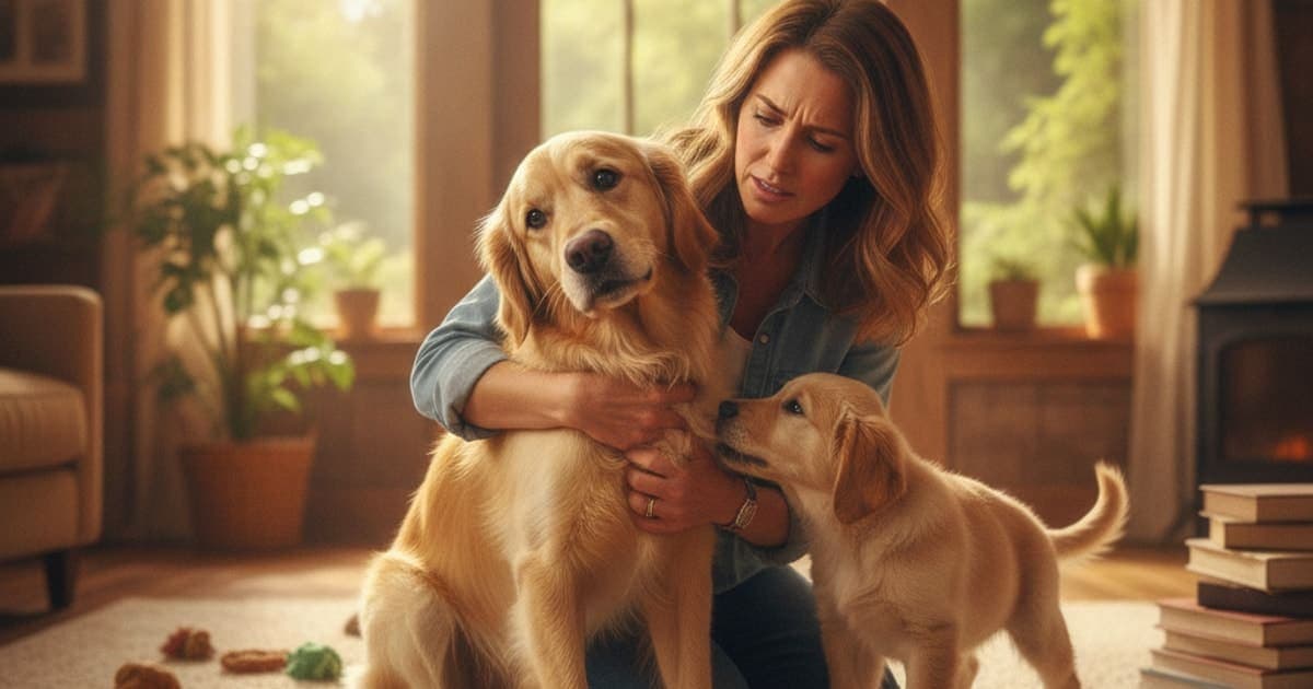 A dog being cared for at home, illustrating is a dog loss of balance an emergency? (when to act)