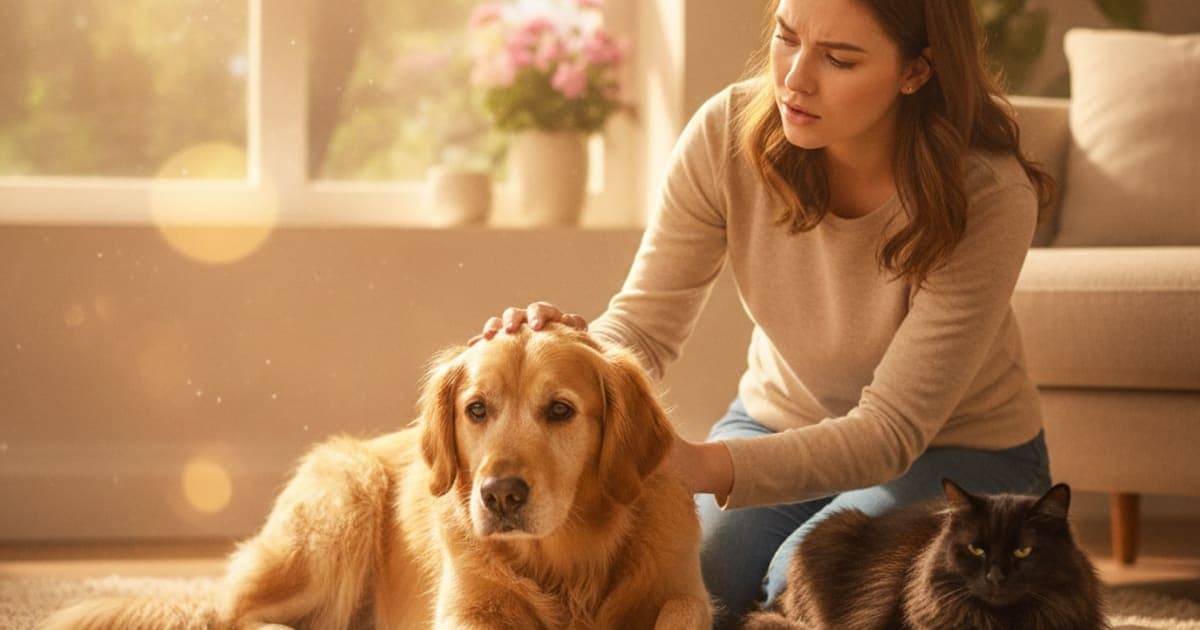 A dog being cared for at home, illustrating dog pain meds stopped working