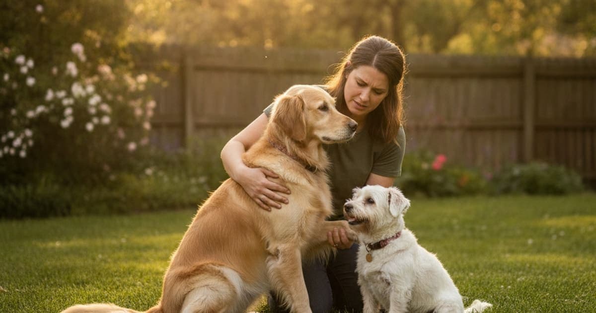 A dog being cared for at home, illustrating is a dog sudden limping an emergency? (how to triage)