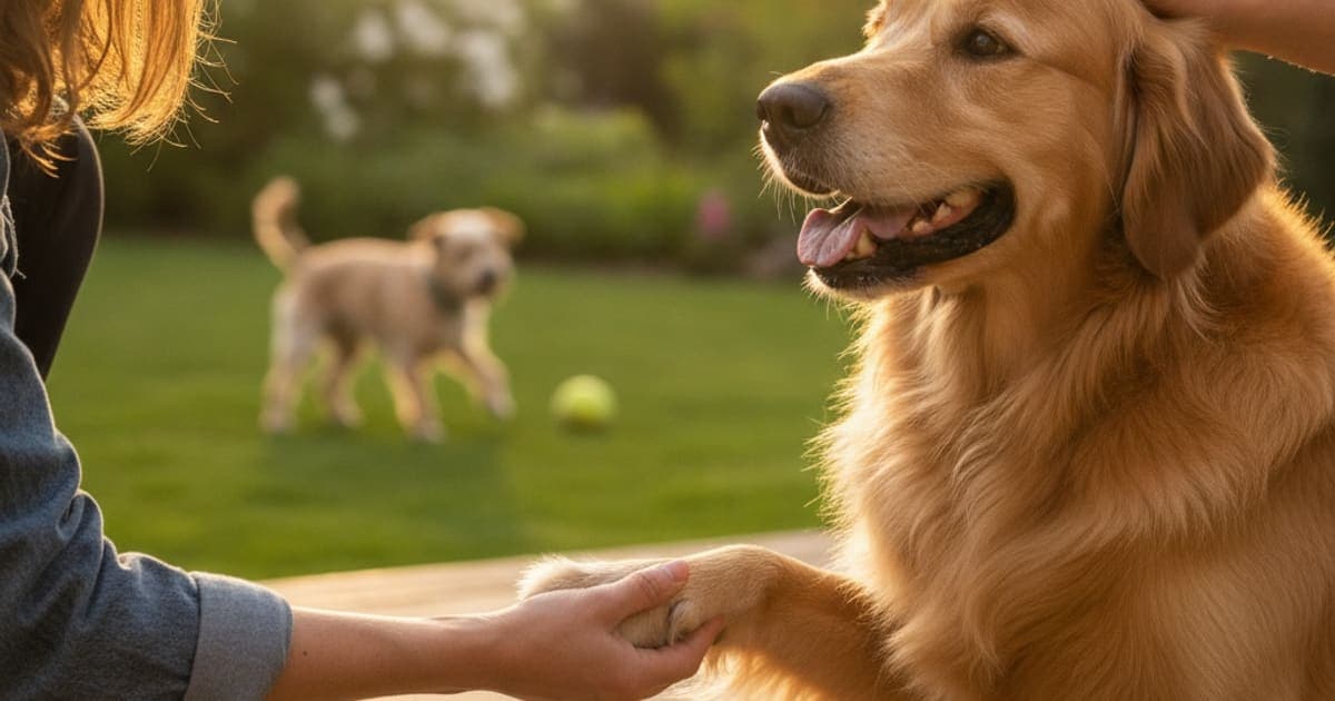 A dog being cared for at home, illustrating is a dog swollen joint an emergency? (when to act fast)