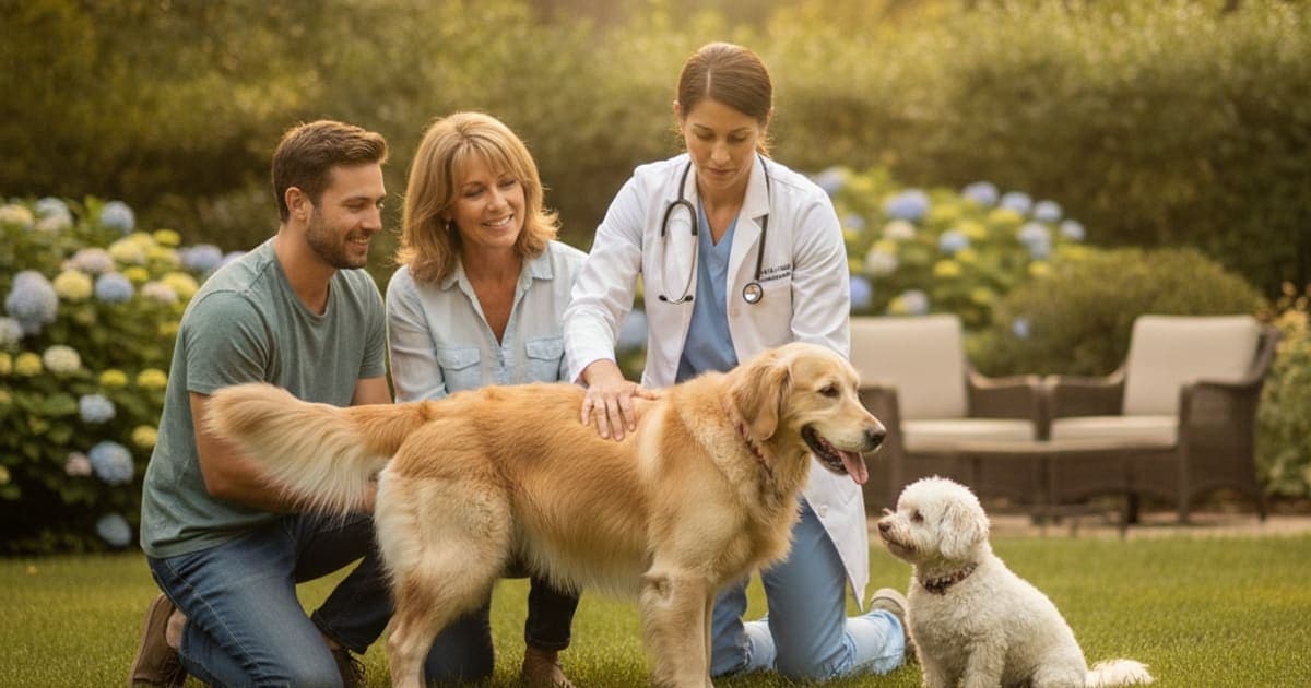 A dog being cared for at home, illustrating is a dog wobbly back end an emergency? (when to act)