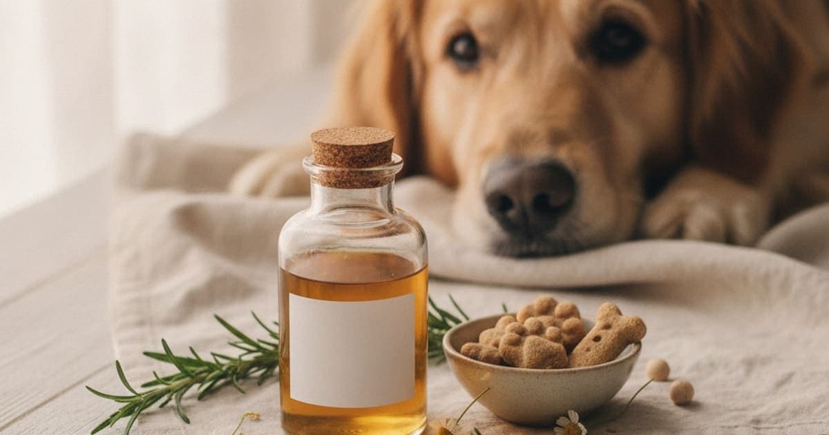 A dog being cared for at home, illustrating is bpc-157 third-party tested? how to verify purity