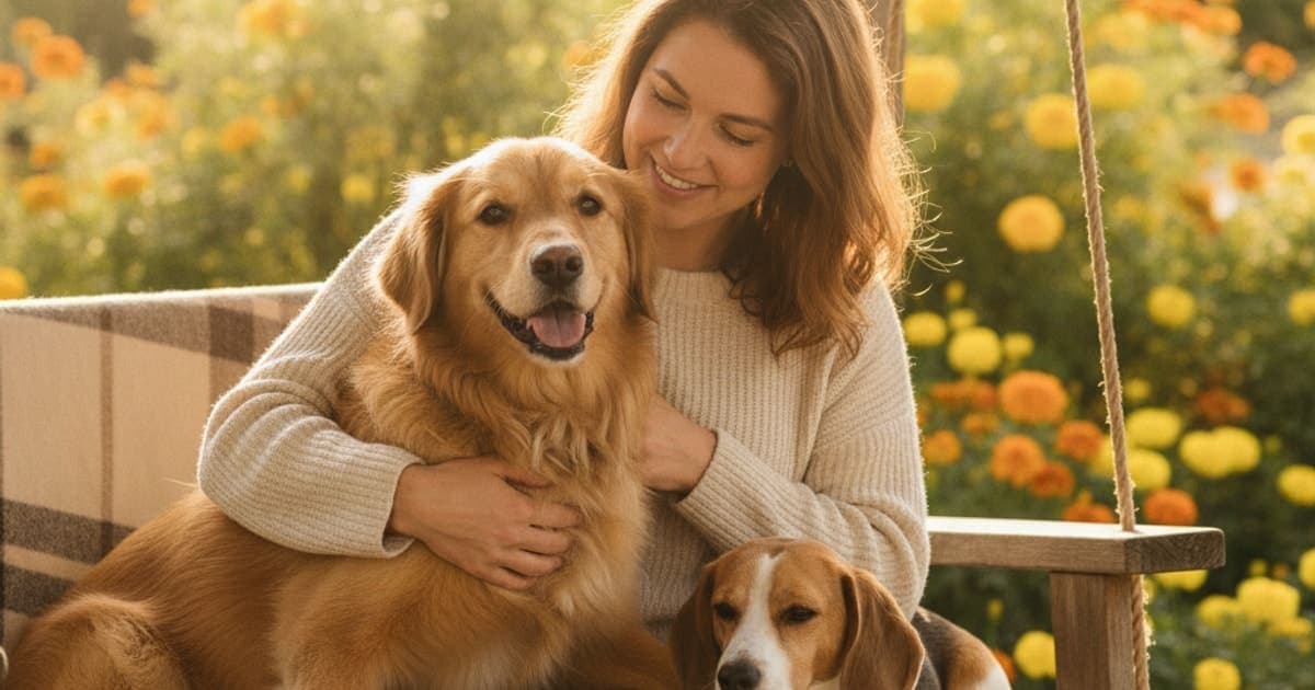A dog being cared for at home, illustrating is colitis in dogs painful? (what the cramping means)