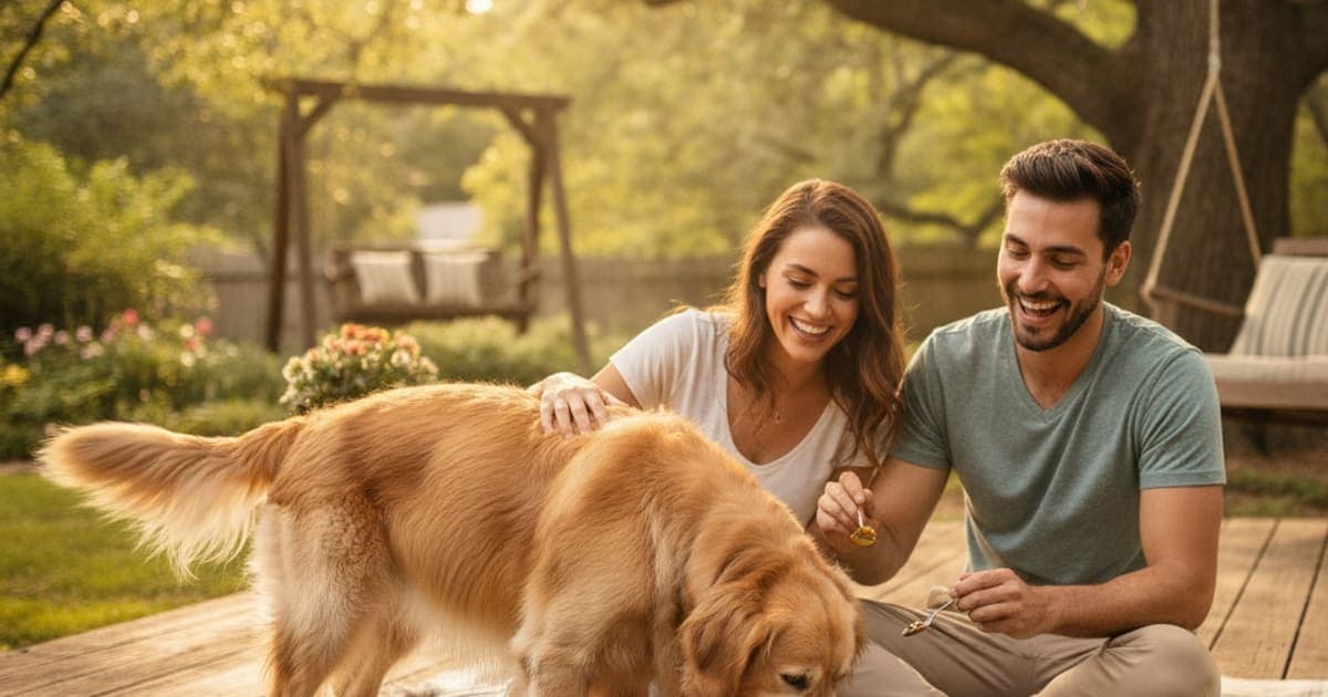 A dog being cared for at home, illustrating is fresh dog food really better? a cost-value verdict