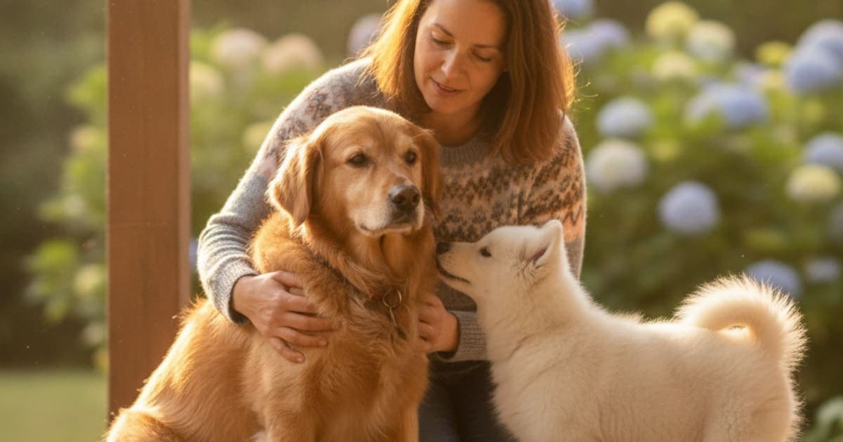 A dog being cared for at home, illustrating is ibd in dogs painful? (what the discomfort looks like)