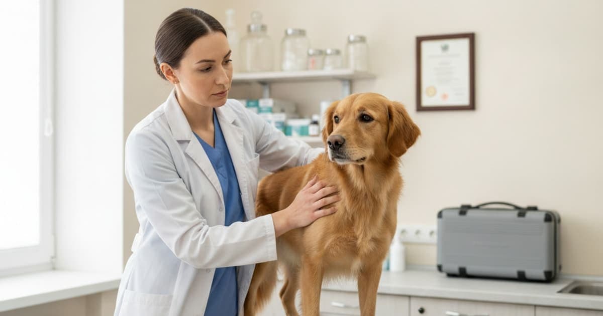 A dog being cared for at home, illustrating is tb-500 legal for dogs? (what the rules actually say)