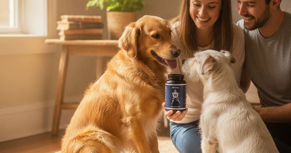 A dog being cared for at home, illustrating is the wolverine stack safe for dogs? (what to know)
