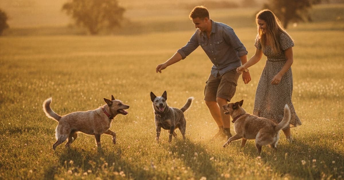 A dog being cared for at home, illustrating joint support for australian cattle dogs: what helps