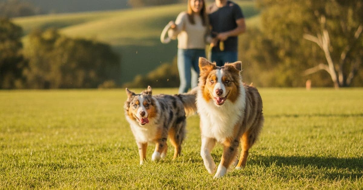 A dog being cared for at home, illustrating joint support for australian shepherds: what helps