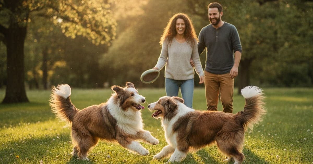 A dog being cared for at home, illustrating joint support for bearded collies: what actually helps