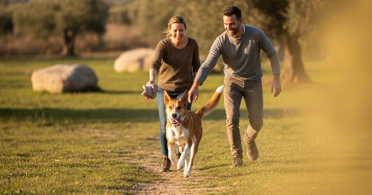 A dog being cared for at home, illustrating joint support for canaan dogs: what actually helps