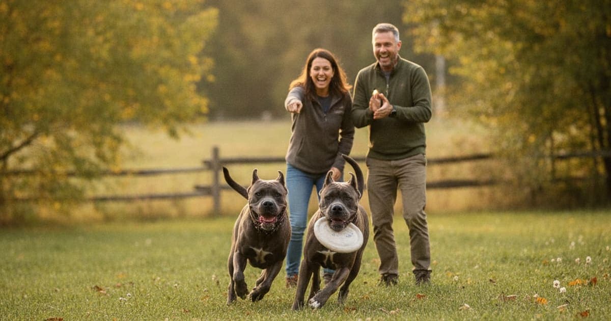 A dog being cared for at home, illustrating joint support for cane corsos: what actually helps