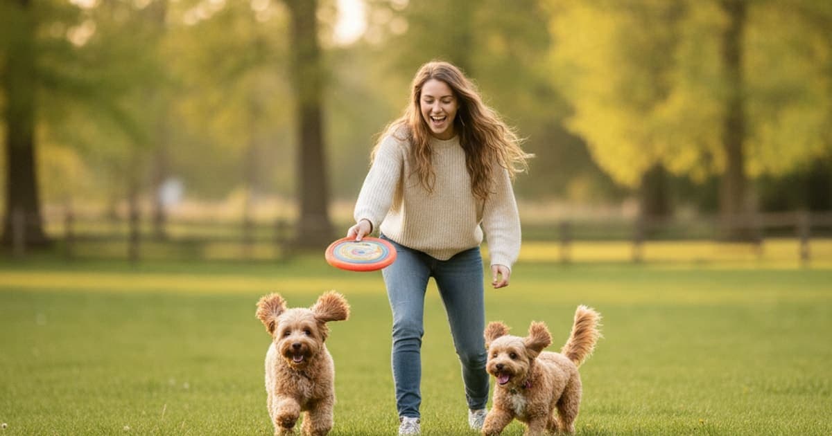 A dog being cared for at home, illustrating joint support for cockapoos: what actually helps