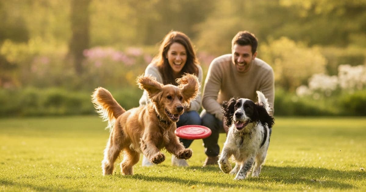 A dog being cared for at home, illustrating joint support for cocker spaniels: what actually helps