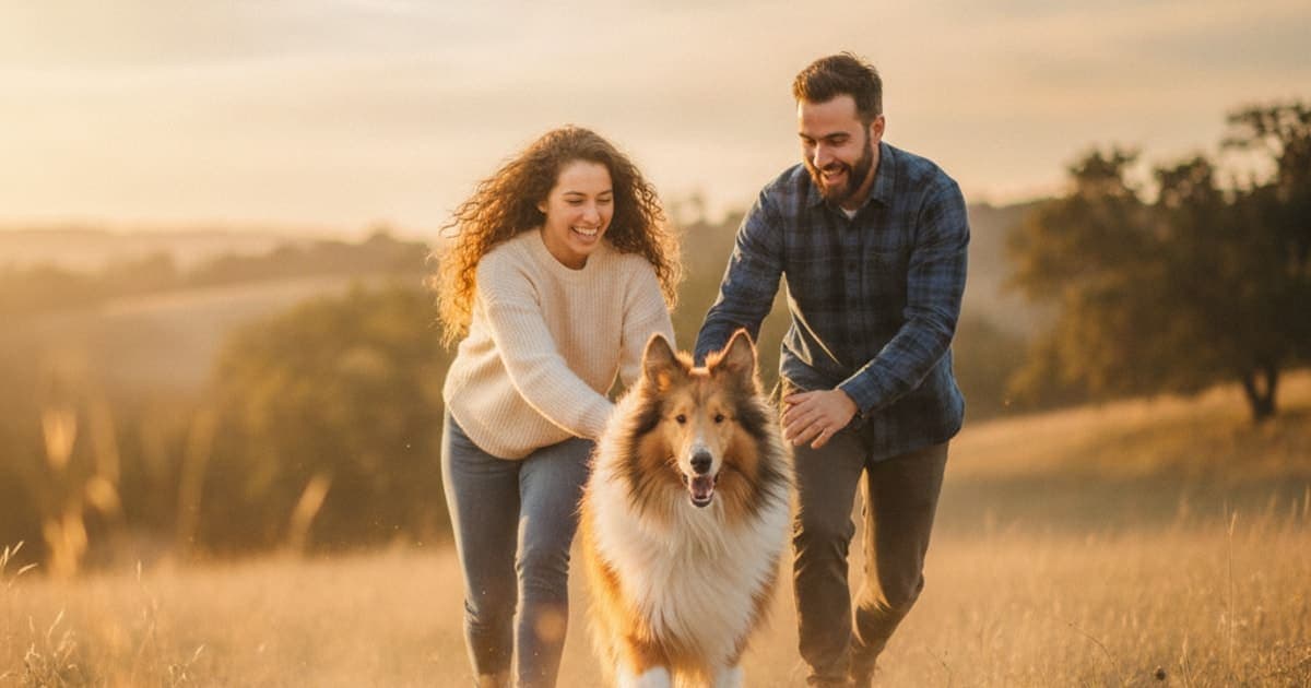 A dog being cared for at home, illustrating joint support for collies: what actually helps